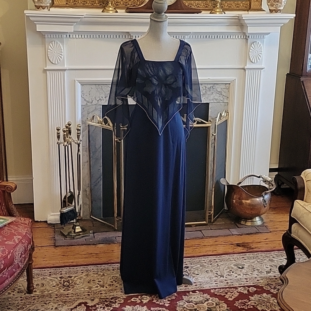 Vtg 70's Gown